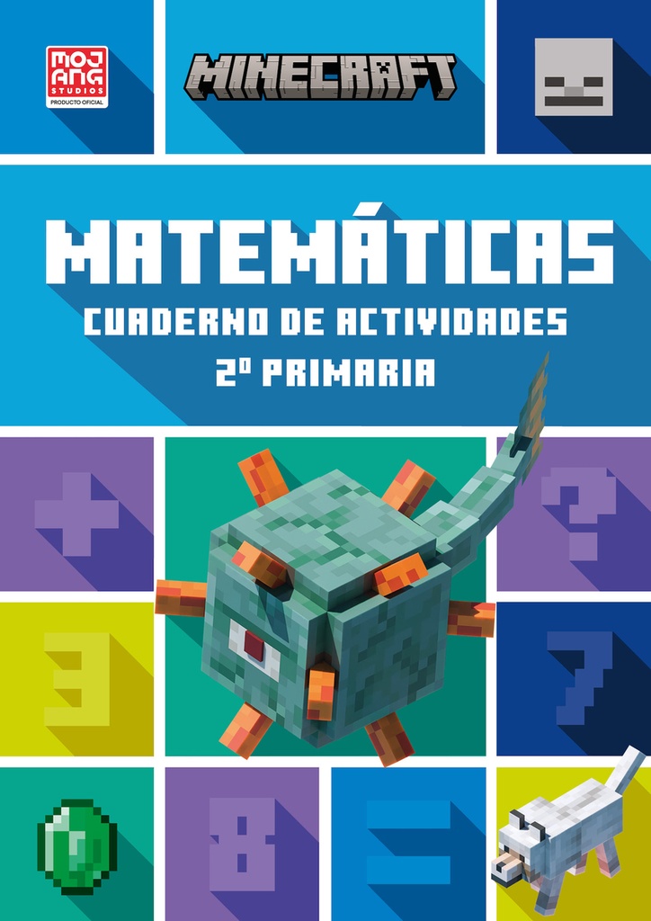 Minecraft oficial: cuaderno de actividades, Matemáticas 2.º primaria