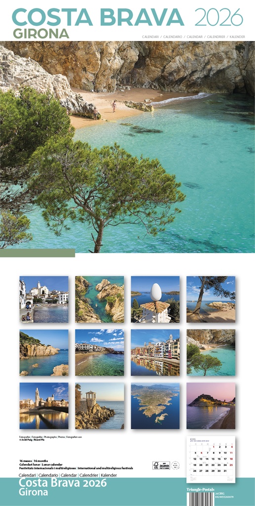 Cal. 2026 Pared (30x30 cm) Costa Brava