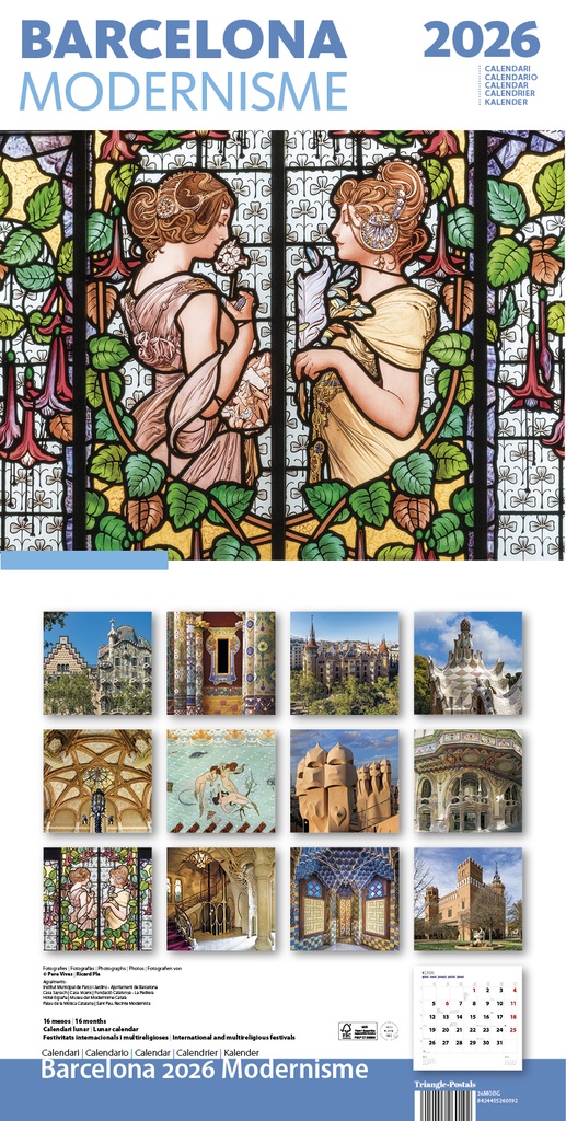 Cal. 2026 Pared (30x30 cm) Modernisme