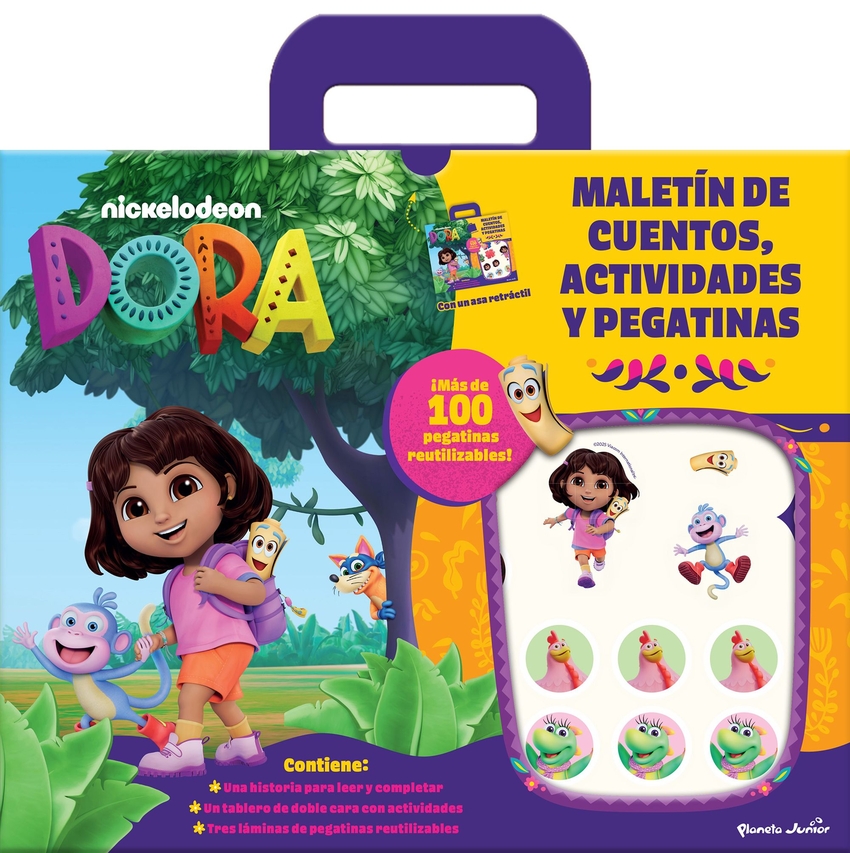 Dora. Maletín de cuentos, actividades y pegatinas