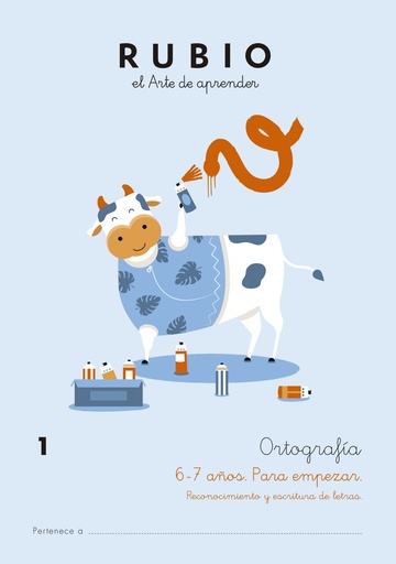 [ORT1] CUADERNO RUBIO ORTOGRAFIA 1 6-7 AÑOS - Pack de 5 unidades