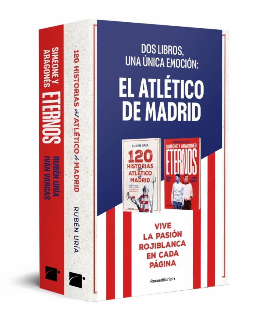 PACK 120 HISTORIAS DEL ATLETICO DE MADRID;ETERNOS SIMEONE Y ARAGONES