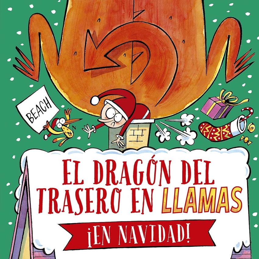El dragón del trasero en llamas ¡En Navidad!