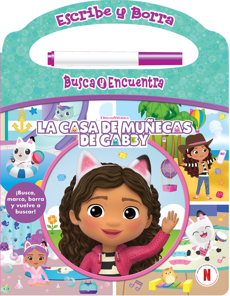 ESCRIBE Y BORRA LA CASA DE MUÑECAS DE GABBY.