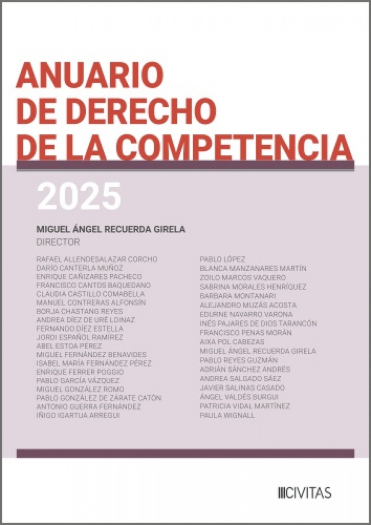 Anuario de Derecho de la Competencia 2025