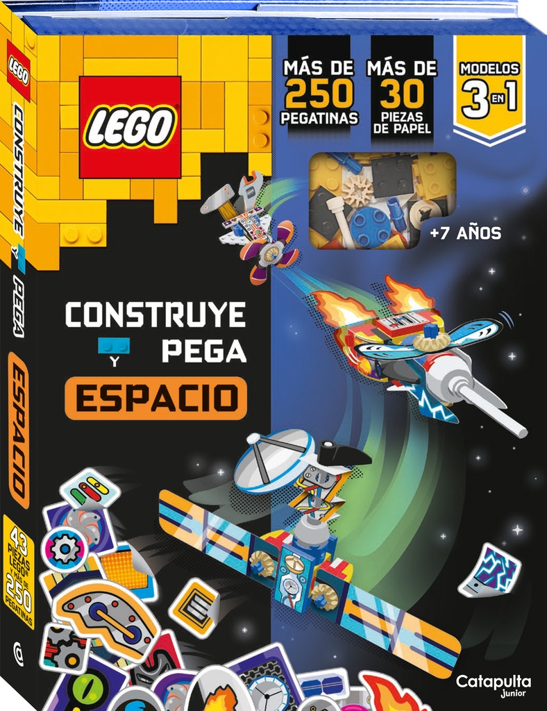 Lego. Construye y pega: El espacio