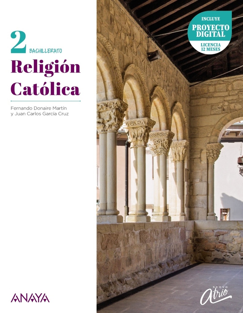 RELIGIÓN CATÓLICA 2ºBACHILLERATO. NUEVO ATRIO 2023
