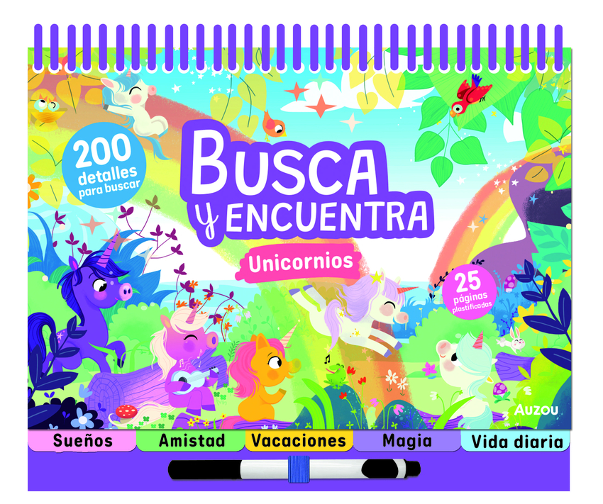 Espiral. Busca y encuentra unicornios