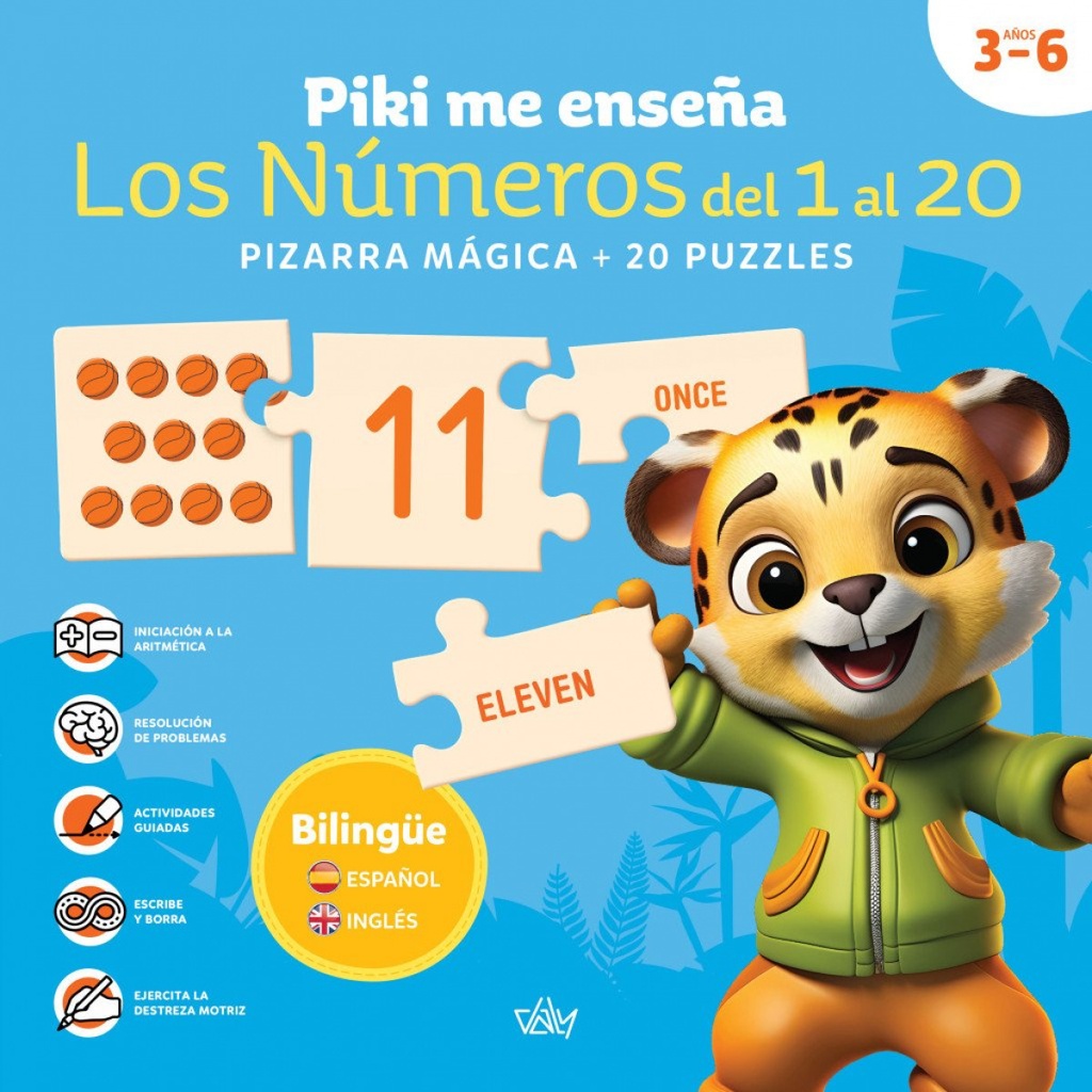 Piki me enseña los numeros del 1 al 20