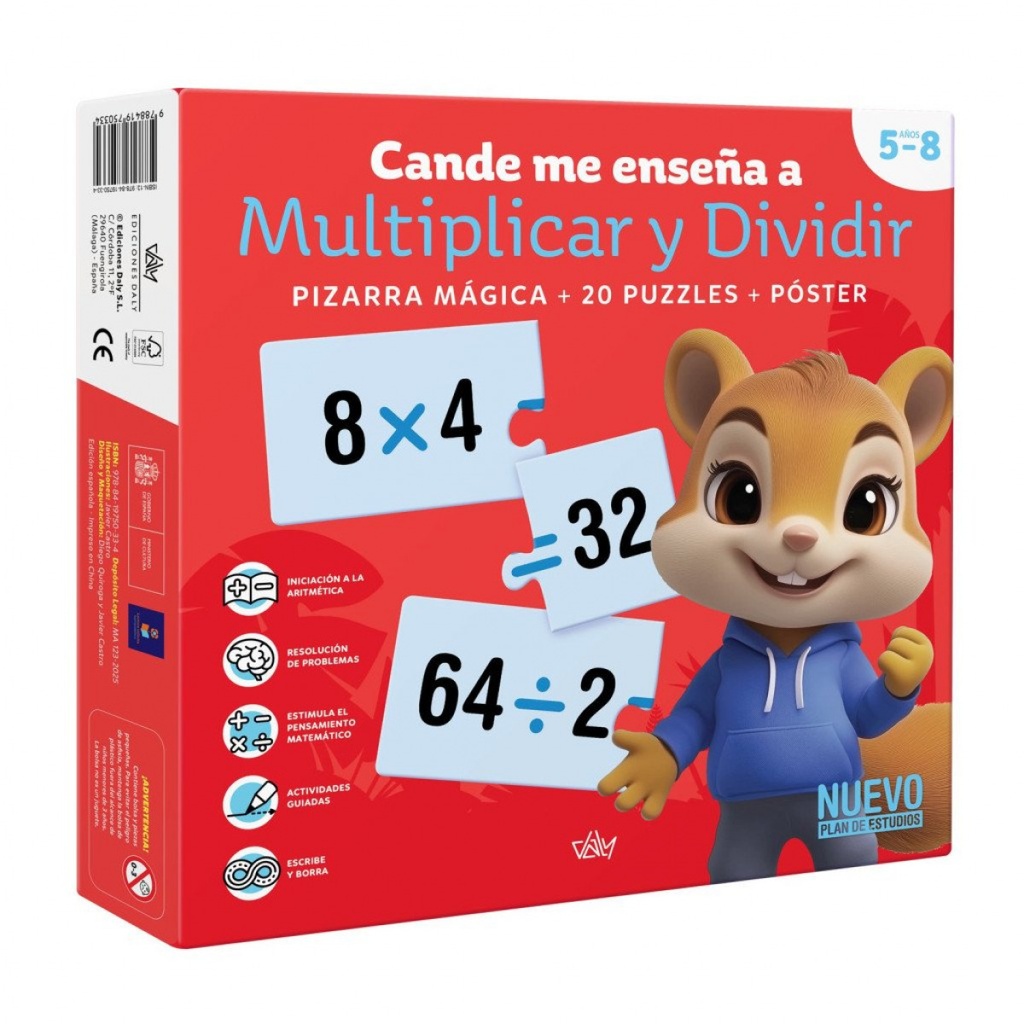 Cande me enseña a multiplicar y dividir