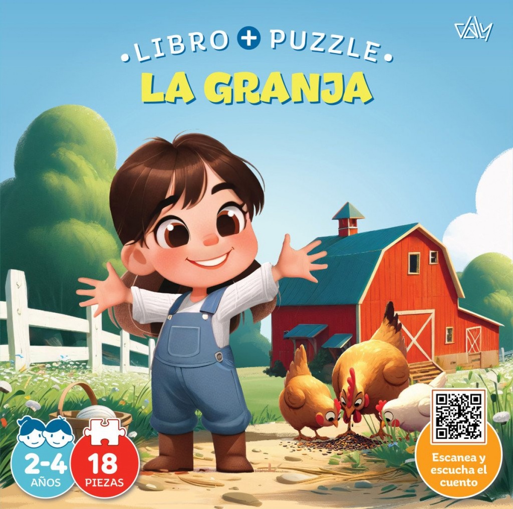 La granja.(libro puzzle).18 piezas