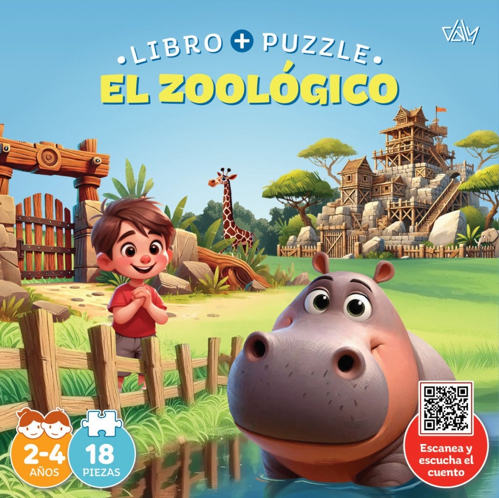 El zoológico.(libro puzzle). 18 piezas