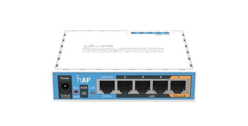[RB951UI-2ND] hAP Blanco Energía sobre Ethernet (PoE)