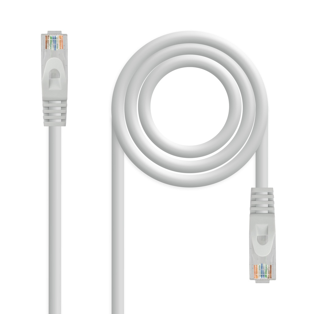 Cable de red latiguillo RJ45 LSZH Cat.6A UTP AWG24, Gris, 0.5 m