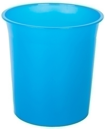 [PTRAZ] PAPELERA PLASTICO CERRADA TRASL.AZUL