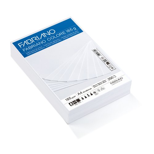 CARTULINA A4 FABR. 185g P/250 BLANCO