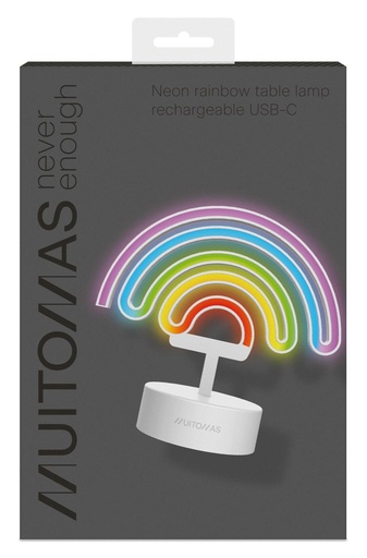 [NEONRAINBOWC] NEONRAINBOWC lámpara de mesa Neon F Blanco