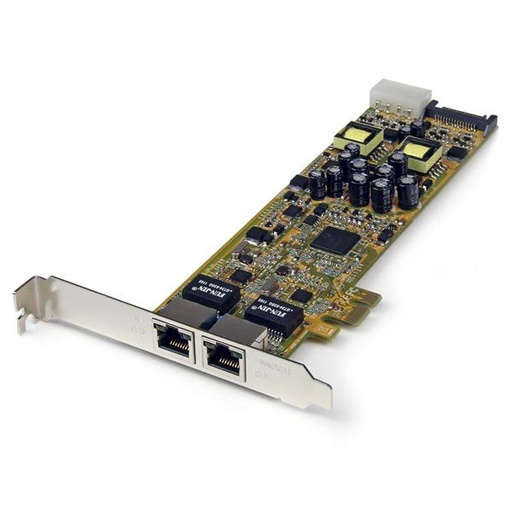 [ST2000PEXPSE] Tarjeta Adaptador de Red PoE/PSE PCI Express PCIe Gigabit Ethernet con 2 Puertos RJ45