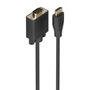 Cable Conversor HDMI a SVGA, HDMI A/M-SVGA/M, Negro, 2.0m