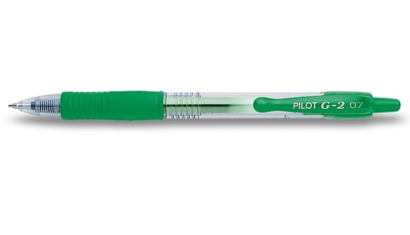 Boligrafo PILOT G-2 GEL 07 Verde. 35797