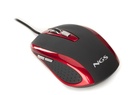 Ratón NGS Red Tick óptico 1600dpi USB Rojo
