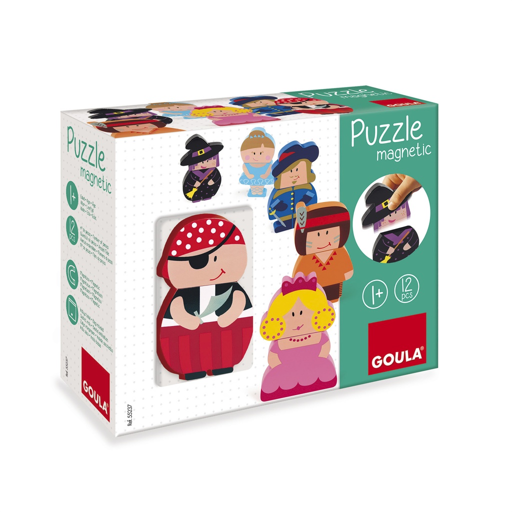PUZZLE GOULA INFANTIL PERSONAJES MAGNETICOS 73880