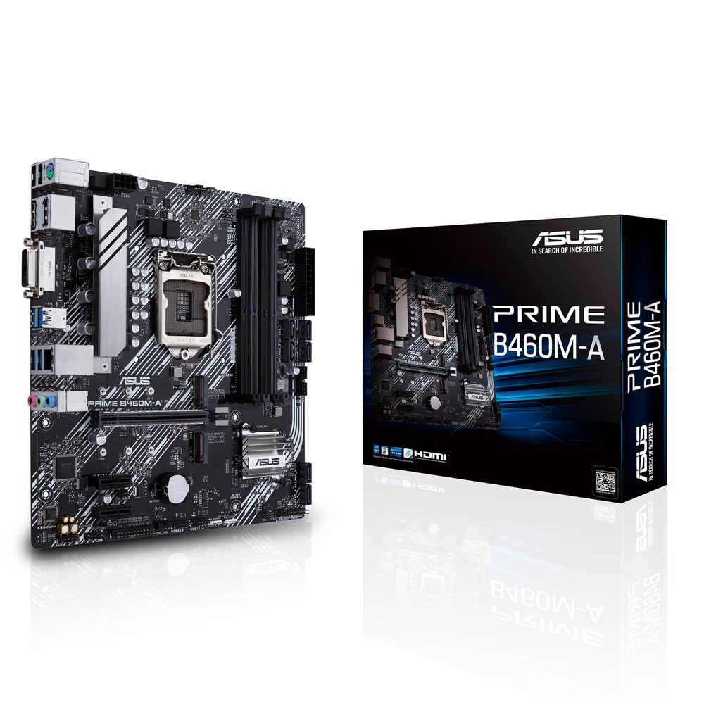 PLACA ASUS PRIME B460M-A INTEL1200 4DDR4 HDMI PCIE3.0 M.2 SATA3 USB3.2 MATX