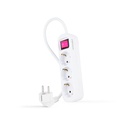 REGLETA 3 TOMAS INTERRUPTOR 1.4 M BLANCA 10.38.0003 NANOCABLE