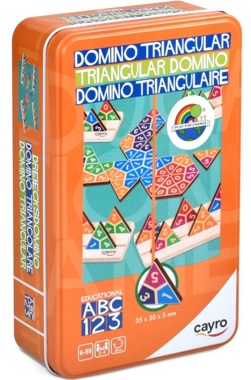 Domino triangular CAYRO caja metal ref 108