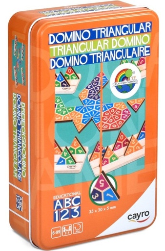 Domino triangular CAYRO caja metal ref 108