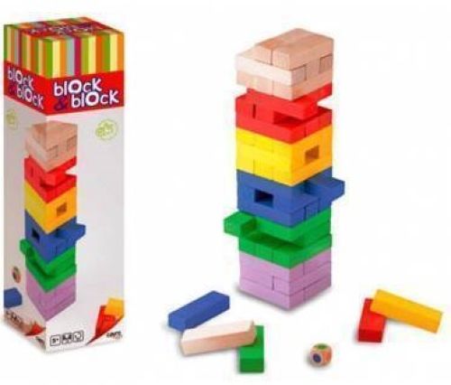BLOCK &amp;BLOCK COLORS 54 PIEZAS MADERA