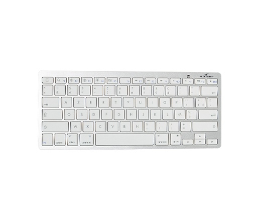 [BS-KB-MICRO/BT/SP] BS-KB-MICRO/BT/SP teclado Bluetooth QWERTY Español Plata, Blanco