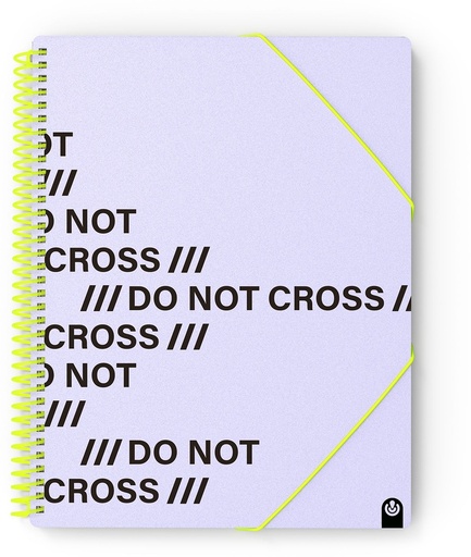 [53234069] CARPETA Fº PP NOT CROSS 40 FUNDAS MALVA