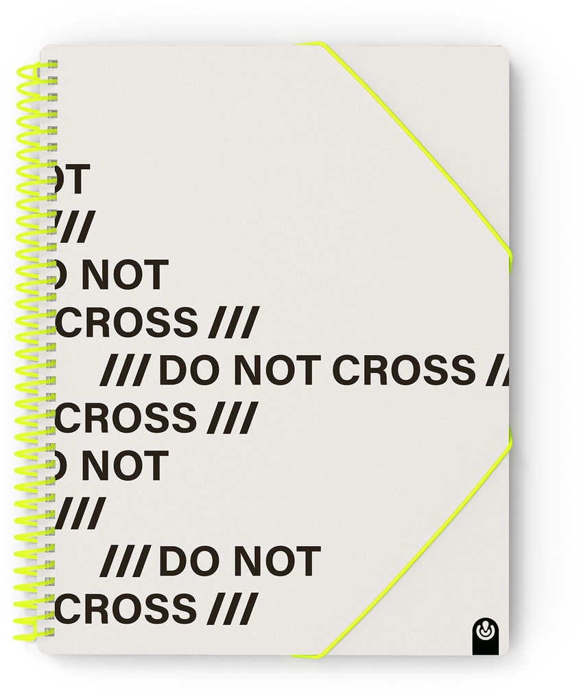 [53234067] CARPETA Fº PP NOT CROSS 40 FUNDAS GRIS