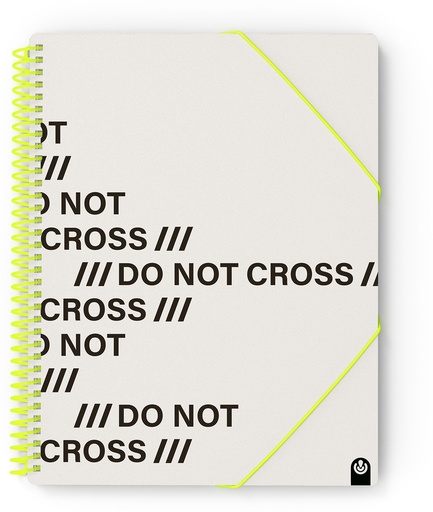 [53234067] CARPETA Fº PP NOT CROSS 40 FUNDAS GRIS