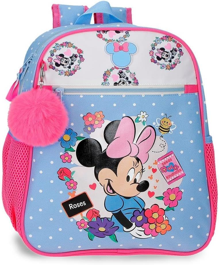 MOCHILA ADAPTABLE A CARRO 33CM MINNIE FLOWERS