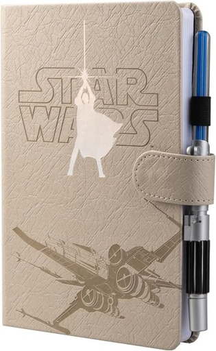 CUADERNO PREMIUN A5 BOLIGRAFO SABLE DE LUZ STAR WARS
