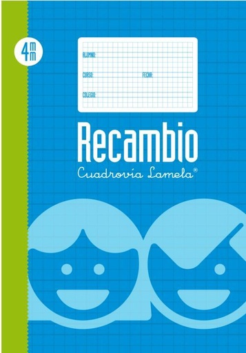 RECAMBIO Fº 100H 70G CUADROVIA 4MM 4 ANILLAS