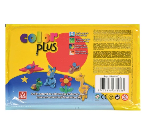[2182000200] PAQ. ARCILLA SIO-2 COLOPLUS ROJO 500G 2182000200