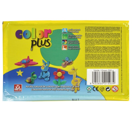 [2152000200] PAQ. ARCILLA SIO-2 COLOPLUS VERDE 500G 2152000200