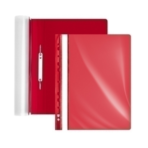 DOSSIER CLIP FOROFIS PVC A4 ROJO - Pack de 12 unidades