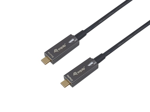 [119462] 119462 Cable óptico activo USB-C a C, M/M, 10m, PD 60W, 4K/60Hz, 10Gbps, Vídeo+Datos+PD