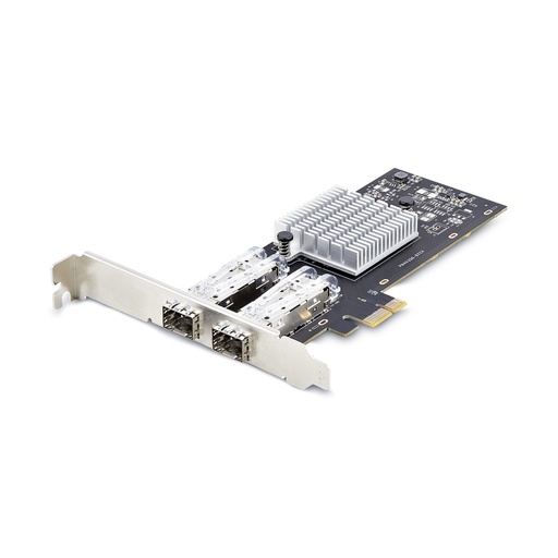 [P021GI-NETWORK-CARD] Tarjeta PCIe 2.1x1 de Red de Fibra Óptica/Cobre Ethernet 1Gb SFP de 2 Puertos - Chipset Controlador Intel I350-AM2 - Cobre de 1000BASE/Fibra Óptica - NIC