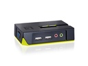 Switch KVM de 2 puertos USB con audio