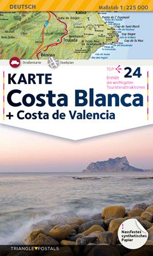 Costa Blanca, map