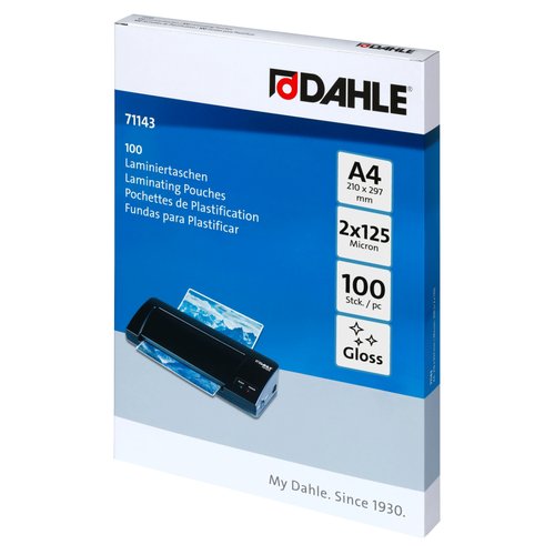 [71143-21391] FUNDA PLASTIF. DAHLE  A4 125µ P/100