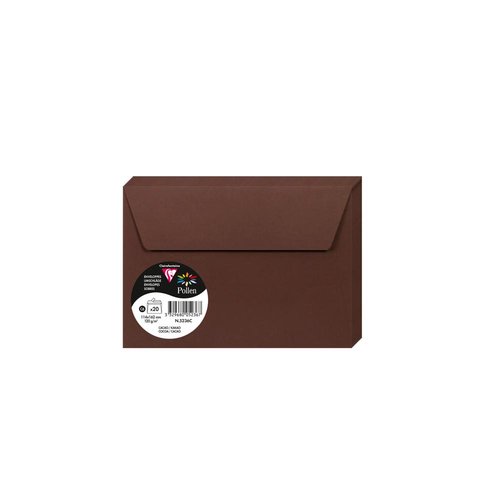 [5236C] SOBRE CLAIREFONTAINE 114x162 CACAO P/20