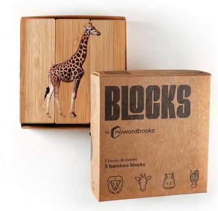 Animales sabana. BLOCKS Puzzle 3 piezas