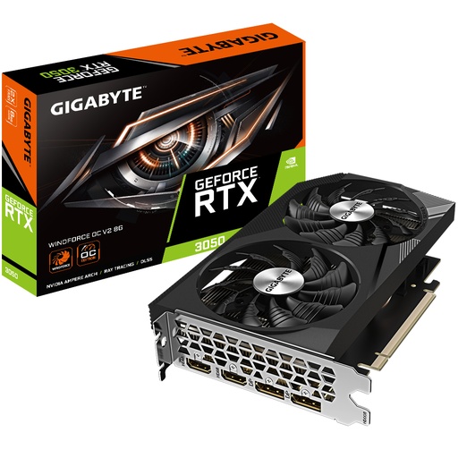 [GV-N3050WF2OCV2-8GD] GeForce RTX 3050 WINDFORCE OC V2 8G NVIDIA 8 GB GDDR6