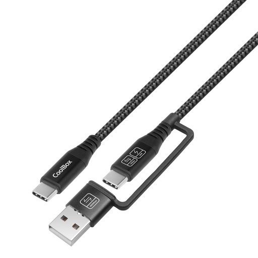 [COO-CAB-UAC-60W] CABLE USB-C + A / USB-C DATOS 10GBPS + CARGA RAPIDA 60W